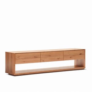 Alguema TV Stand, Oak, 200 x 51 cm