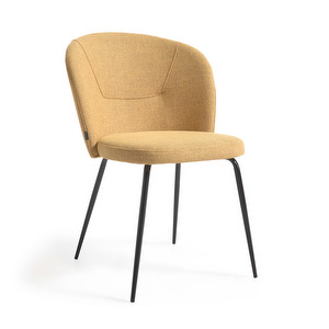 Anoha Chair, Mustard/Black
