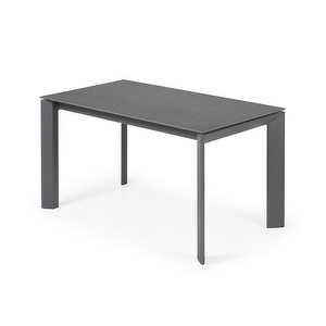 Axis Extendable Dining Table, Ceramic / Dark Grey, 90 x 140/200 cm