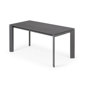 Axis Extendable Dining Table, Ceramic / Dark Grey, 90 x 160/220 cm