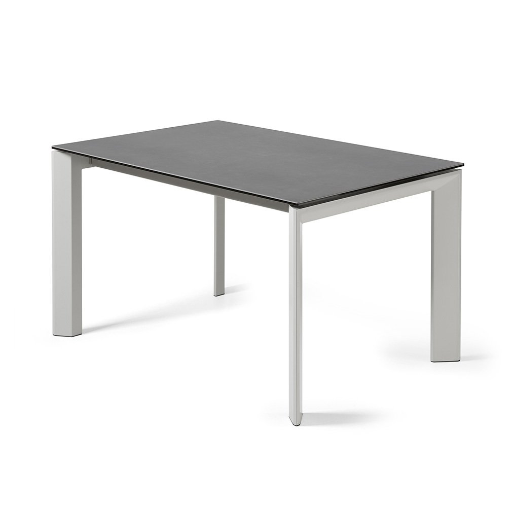 Kave Home Axis Extendable Dining Table Ceramic/Grey, 90 x 140/200 cm