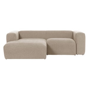 Blok Chaise Sofa, Beige, W 240 cm / Left