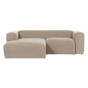 Blok-divaanisohva, beige, L 240 cm/vasen