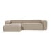 Blok-divaanisohva, beige, L 300 cm/vasen