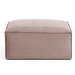 Blok Pouffe, Pink Corduroy, 90 x 70 cm