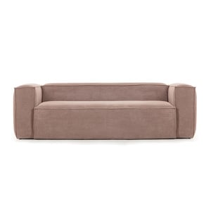 Blok Sofa, Pink Corduroy, W 210 cm