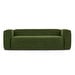 Blok-sohva, vihreä vakosametti, L 210 cm