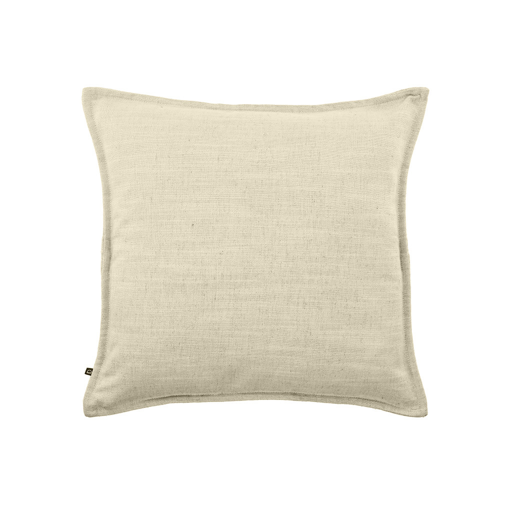 Kave Home Blok Cushion Cover White Linen, 45 x 45 cm