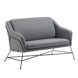 Brida-sohva, tummanharmaa, L 128 cm