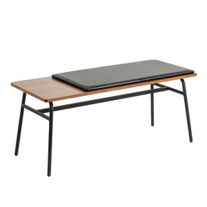 Carabel Bench, Walnut/Black, W 100 cm