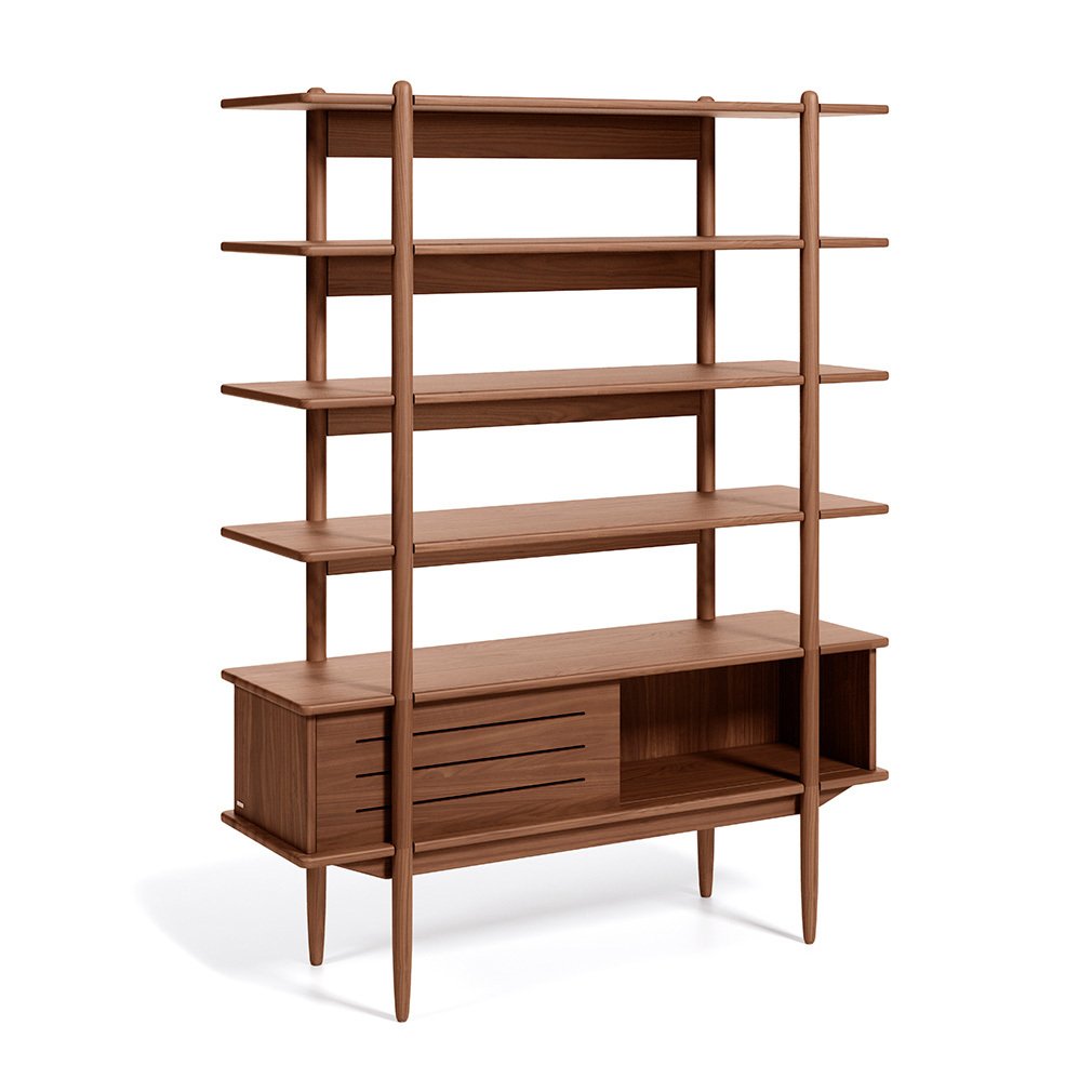 Kave Home Carolin Shelf Walnut, 130 x 169 cm