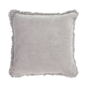 Cedella-tyynynpäällinen, harmaa sametti, 45 x 45 cm