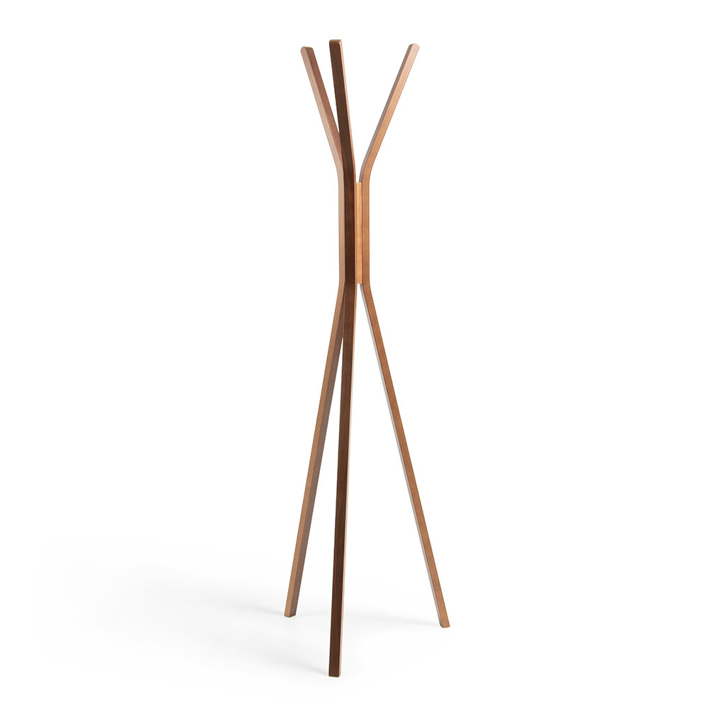 Kave Home Chelsey Coat Rack Walnut, 170 cm