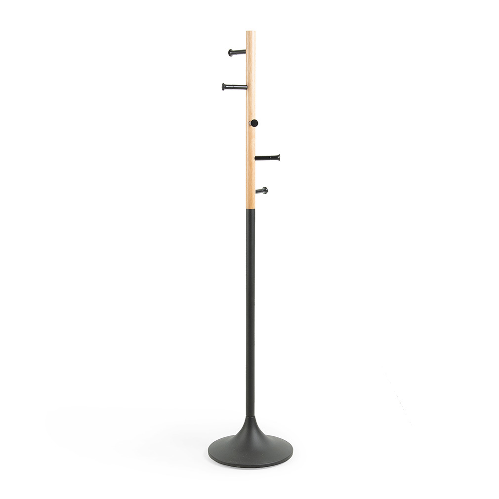 Kave Home Chenai Coat Rack Ash/Black, 170 cm