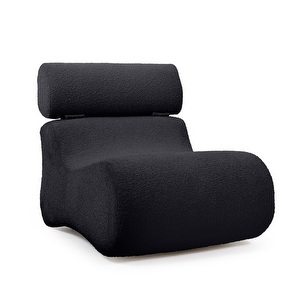 Club Armchair, Black Fleece