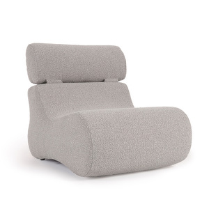 Club Armchair, Light Grey Fleece