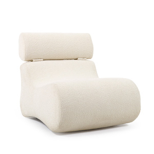 Club Armchair, White Fleece