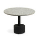 Delano-sivupöytä, harmaa terrazzo / musta, ⌀ 55 cm