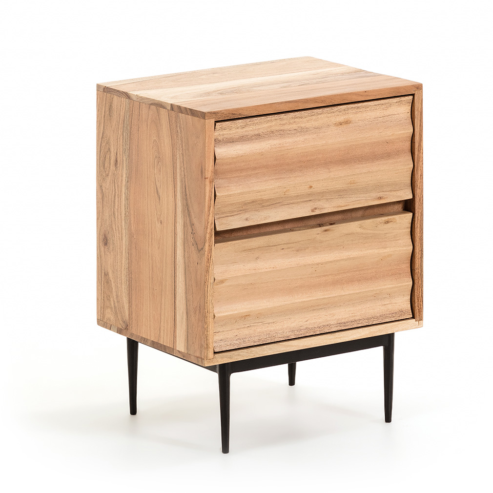 Acacia wood sales bedside tables