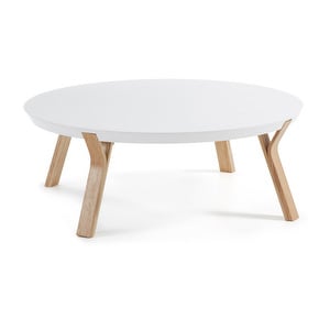 Dilos Coffee Table, White/Ash, ⌀ 90 cm