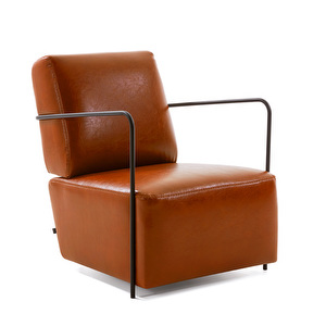 Gamer Armchair, Brown Faux Leather