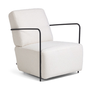 Gamer Armchair, White Fleece