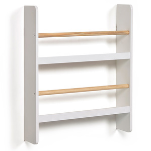 Gopi Wall Shelf, White/Pine, 50 x 60 cm