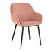 Konna Chair, Pink Corduroy / Black