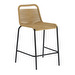 Lambton Bar Stool, Brown/Black, H 62 cm