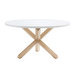 Lotus Dining Table, White/Oak, ⌀ 120 cm