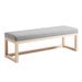 Loya Bench, Grey/Beech, W 128 cm