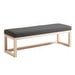 Loya Bench, Dark Grey / Beech, W 128 cm