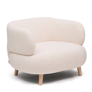 Luisa-nojatuoli, Himalaya-kangas vaalea beige / pyökki
