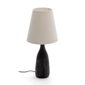 Luvia-pöytävalaisin, musta / valkoinen, K 56 cm
