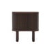 Mailen Bedside Table, Dark Ash, 50 x 55 cm