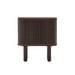 Mailen Bedside Table, Dark Ash, 50 x 55 cm