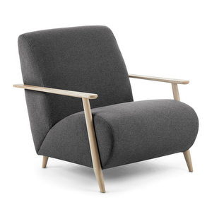 Meghan Armchair, Dark Grey / Ash