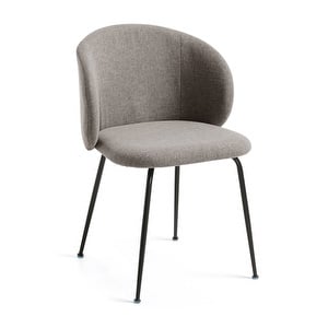 Minna Chair, Light Grey / Black