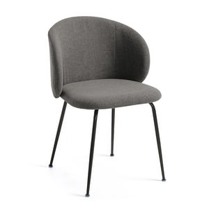 Minna Chair, Dark Grey / Black