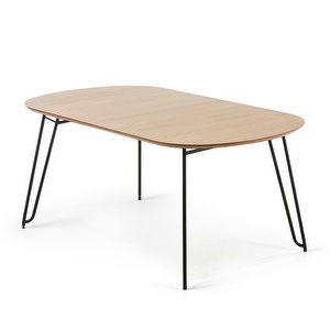 Novac Extendable Dining Table, Oak/Black, 90 x 140/220 cm