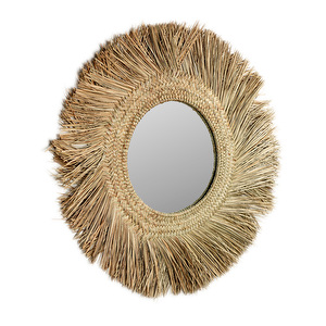 Rumer Mirror, Natural Fibre, ⌀ 72 cm
