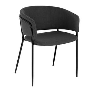 Runnie-tuoli, tummanharmaa/musta