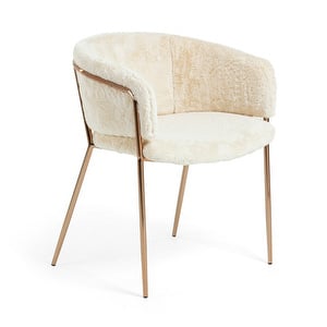 Runnie Chair, White/Copper
