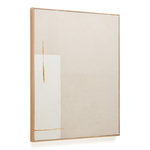 Salin-taulu, beige / pystysuorat kuviot, 80x100cm