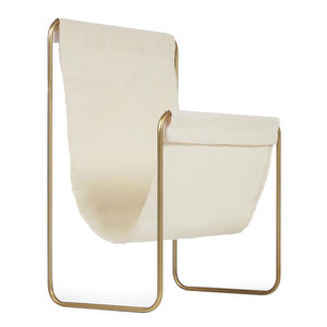 Siana-lehtiteline, beige/kulta