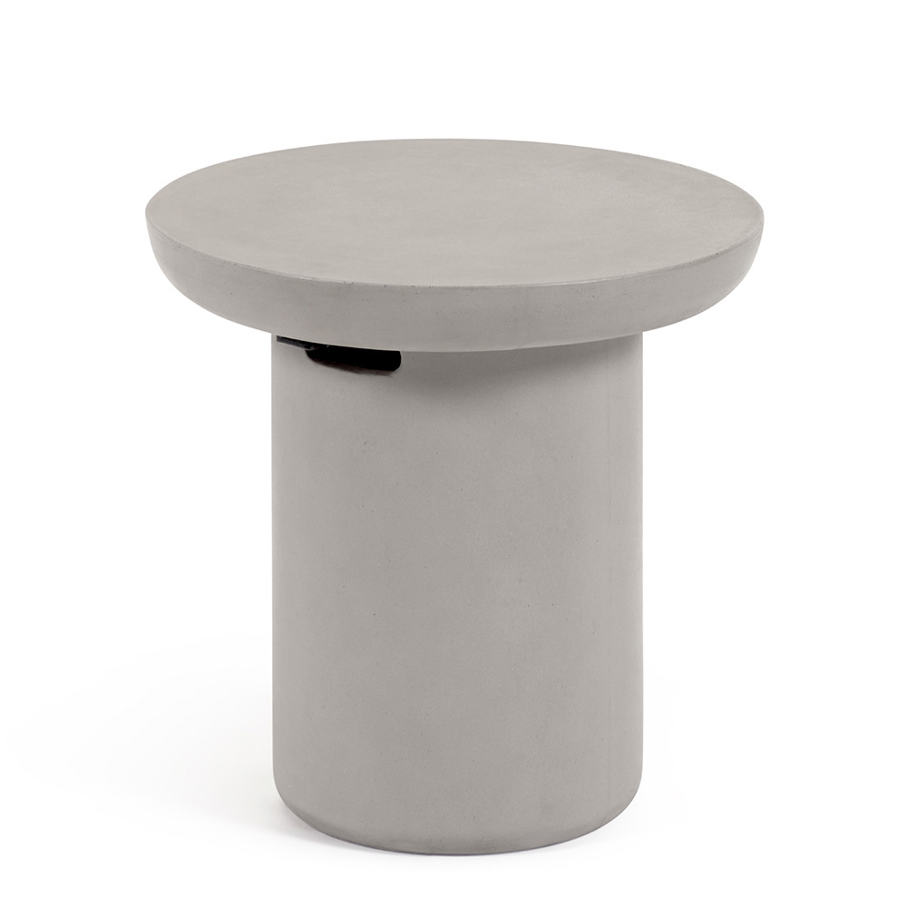 Kave Home Taimi-sivupöytä betoni, ø 50 cm
