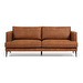 Tanya-sohva, ruskea keinonahka, L 183 cm