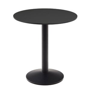 Tiaret-ruokapöytä, musta, Ø 70 cm