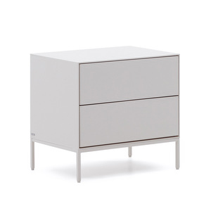 Vedrana Bedside Table, White, 60 x 55 cm