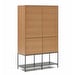 Vedrana Cabinet, Oak/Black, 98 x 160 cm